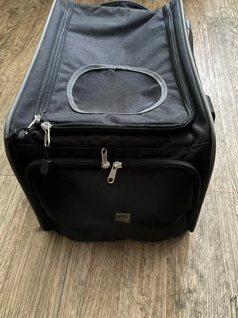 Black Travel Duffel Bag Dog Carrier